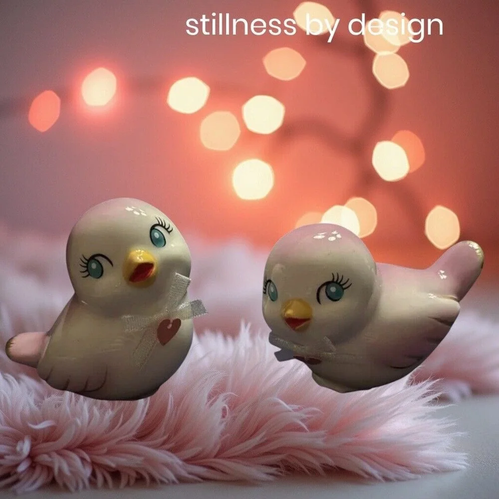 Target 2025 Ceramic Easter spring Retro Love Birds Spritz - Pair of 2 NEW‎